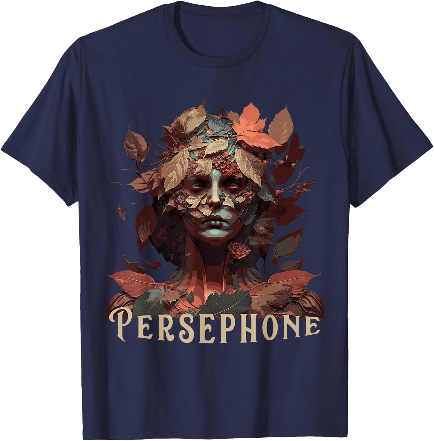 Persephone of the Reborn - lettered T-Shirt - T-Shirt | Navy