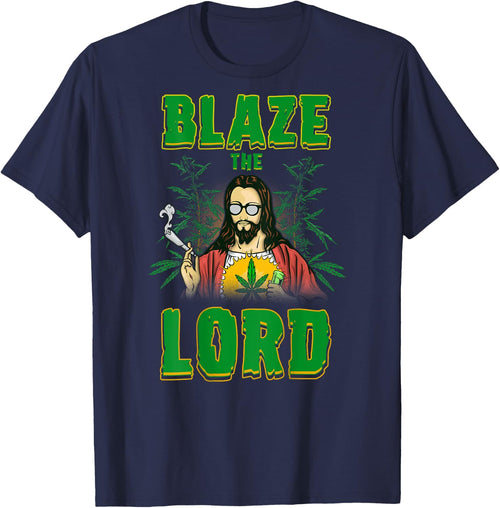 CBD Cannabis Jesus Shirt Blaze The Lord Funny AF 420 Weed