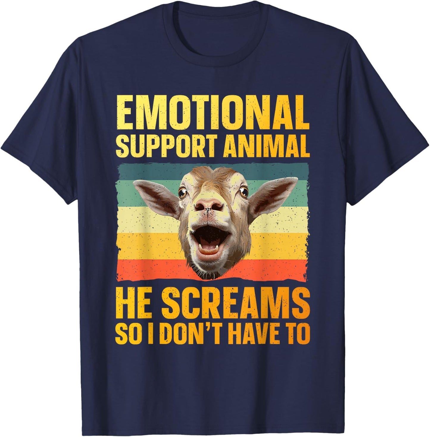Funny Goat Design Women Goat Themed Pygmy Goat Lover T-Shirt - T-Shirt | Navy
