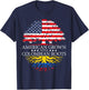 American Grown with Colombian Roots USA Flag T-Shirt - T-Shirt | Navy