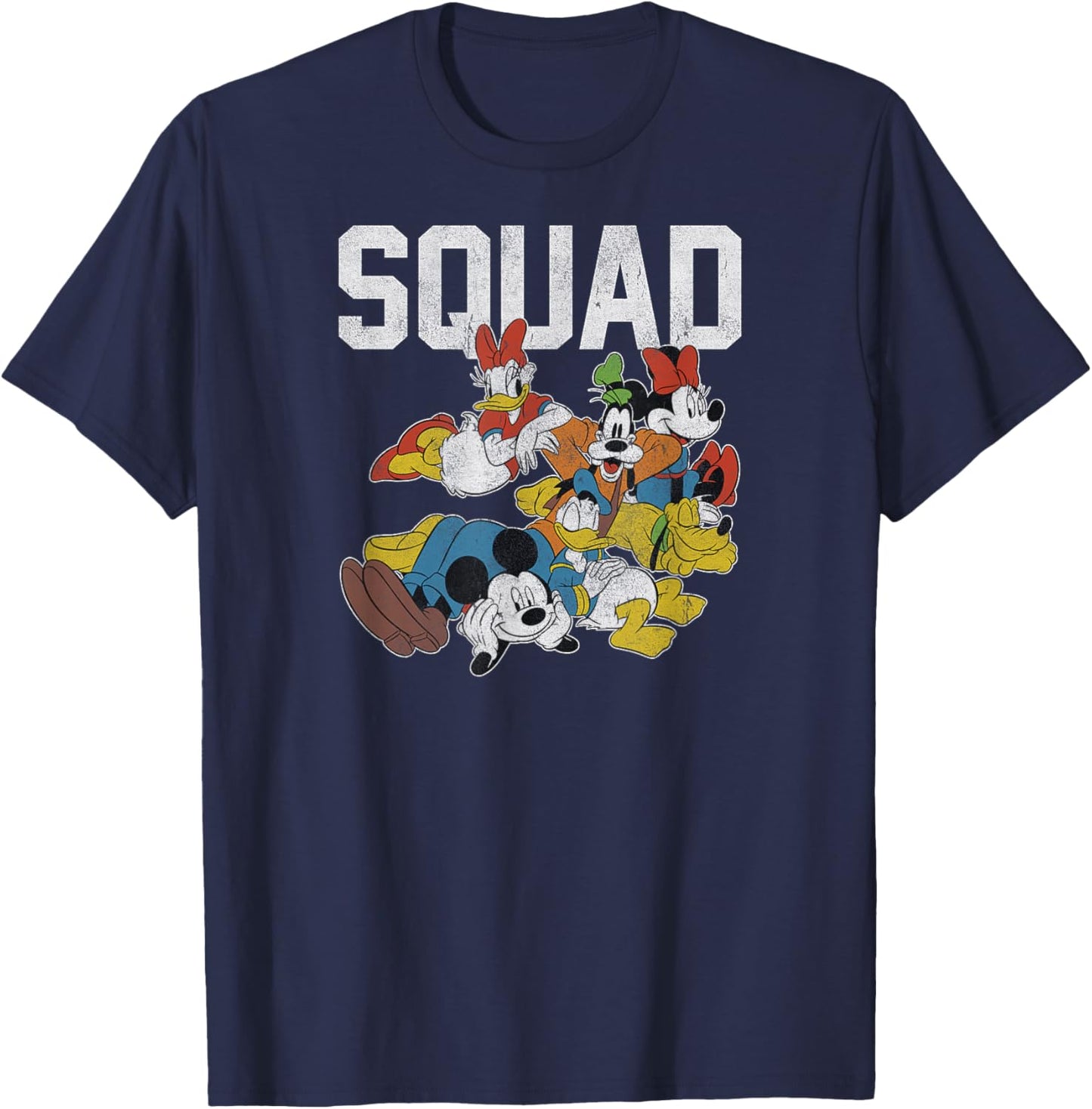 Disney - Mickey Mouse and Friends Squad T-Shirt - T-Shirt | Navy