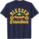 Blessed To Be Called Grandma Cute Sunflower Mothers Day Gift T-Shirt - T-Shirt | Navy