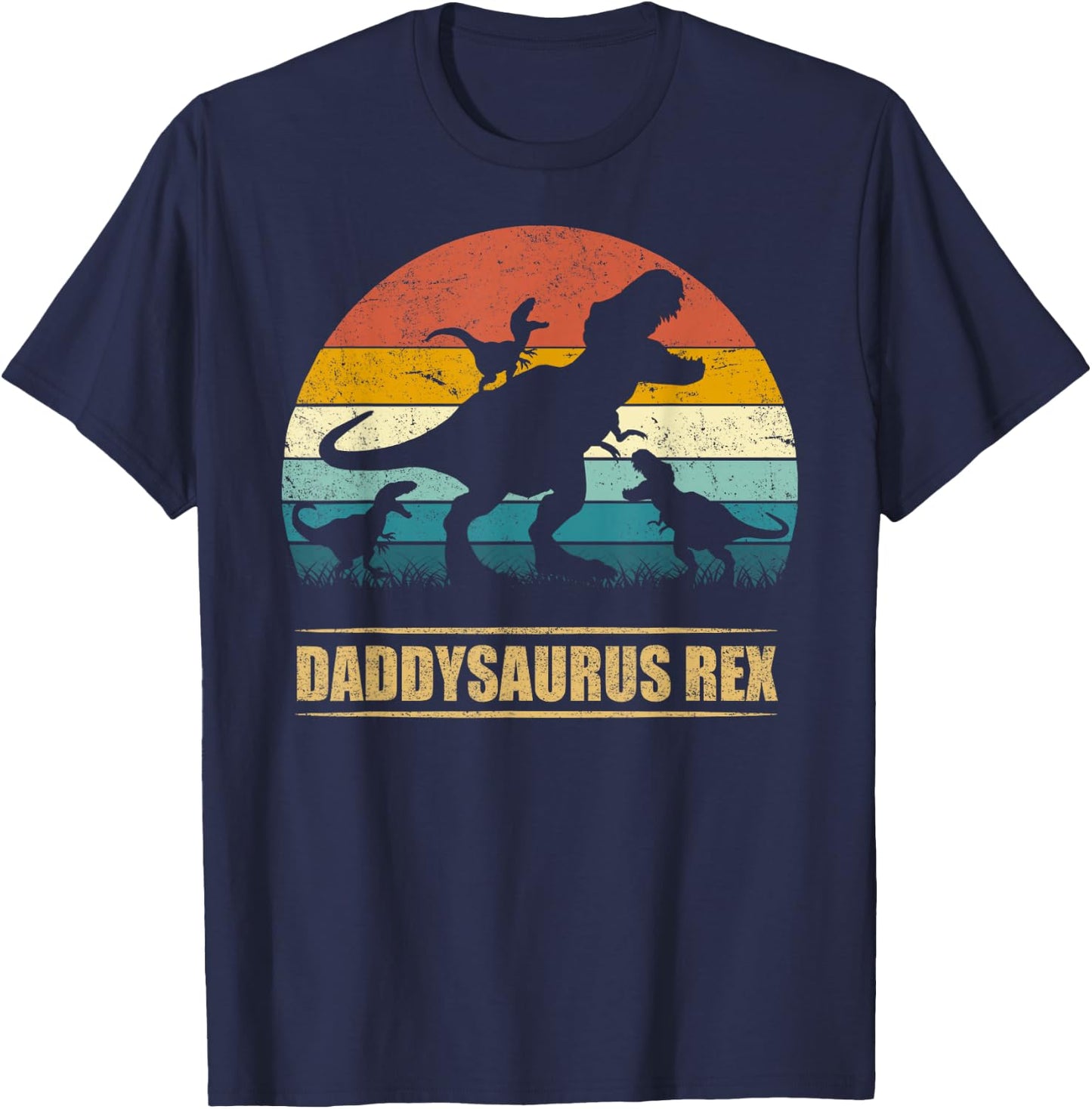 Daddysaurus Rex 3 kids T-Shirt - T-Shirt | Navy