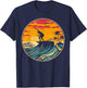 Beach Surfing Surfboard Vintage Surfer Retro Beach Surf T-Shirt - T-Shirt | Navy