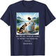 Jesus with Dogs Psalm 99 11- Jesus and a German Shepherd T-Shirt - T-Shirt | Navy