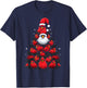 Cardinals Bird Christmas Tree Funny Cardinals Xmas T-Shirt - T-Shirt | Navy
