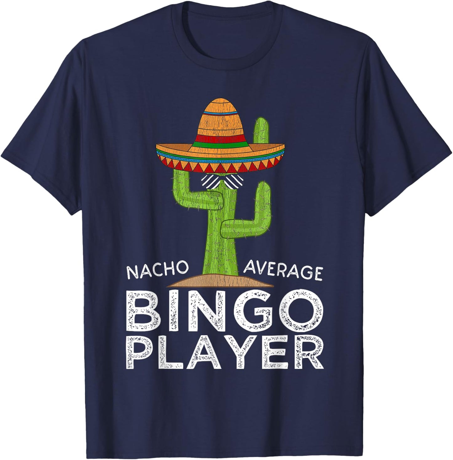 Fun Hilarious Bingo Lover Humor Saying | Funny Bingo Player T-Shirt - T-Shirt | Navy