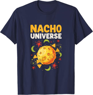 Nacho Universe Funny Space Snack Galaxy Humor T-Shirt - T-Shirt | Navy