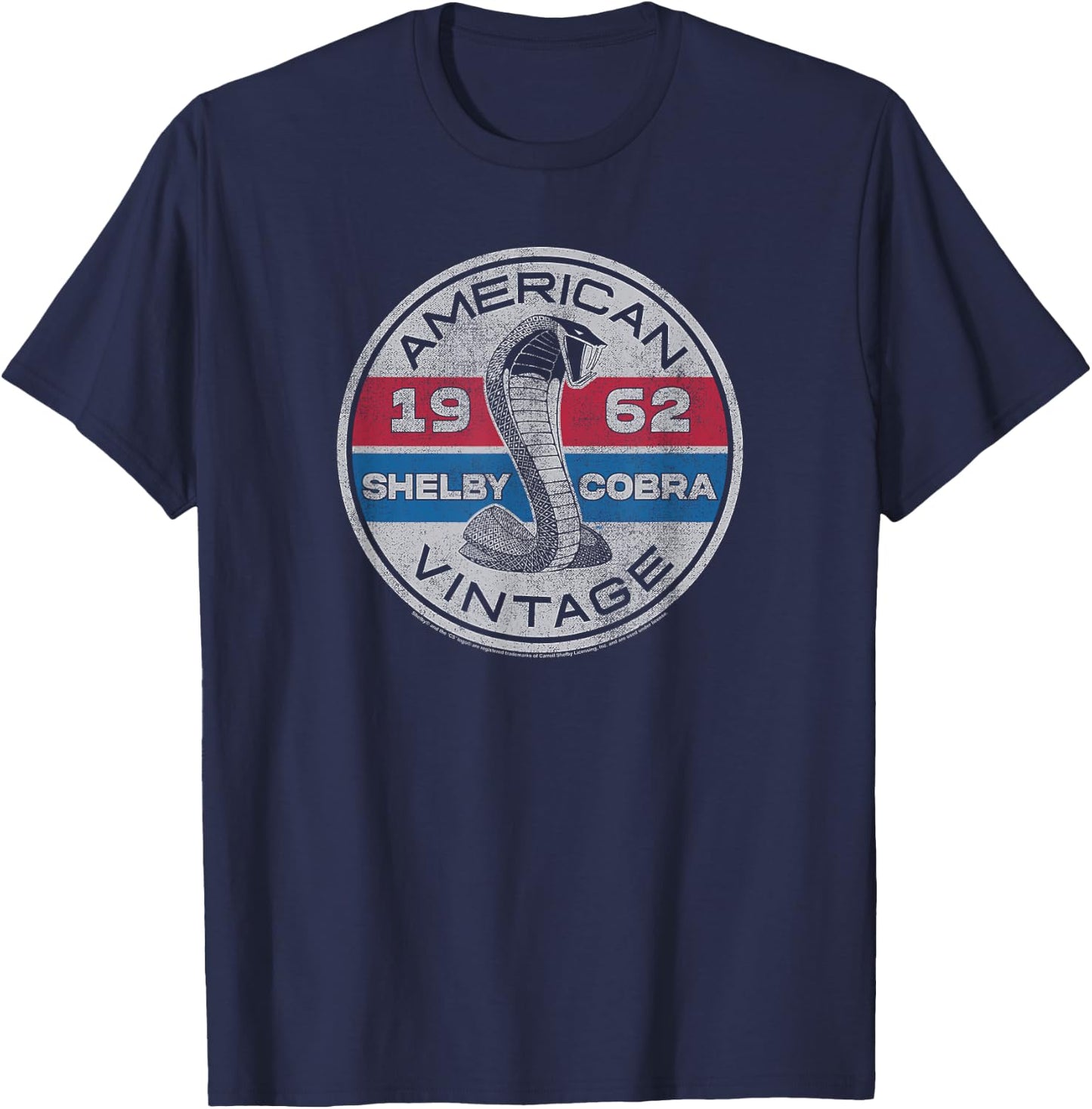 Carroll Shelby Vintage Circle T-Shirt - T-Shirt | Navy