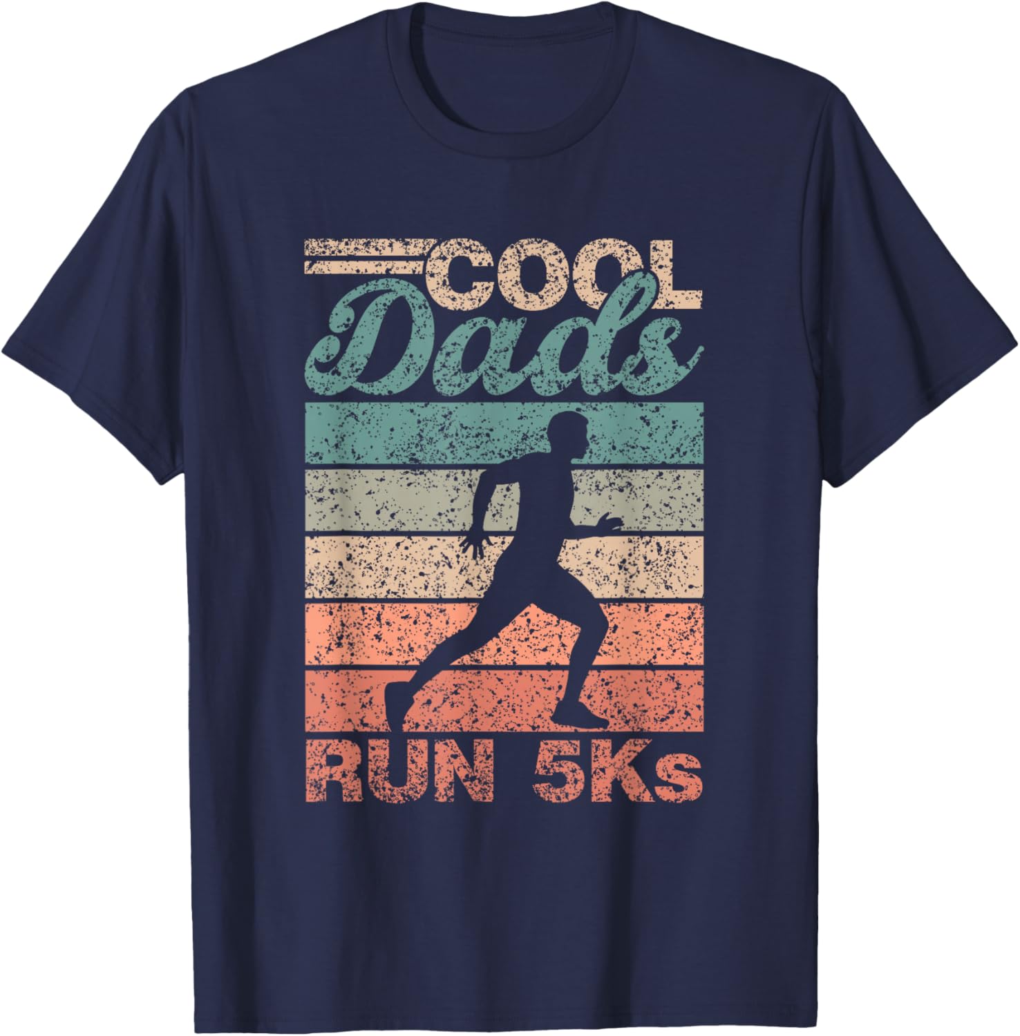 Cool Dads Run 5Ks Running Runner Race 5K T-Shirt - T-Shirt | Navy