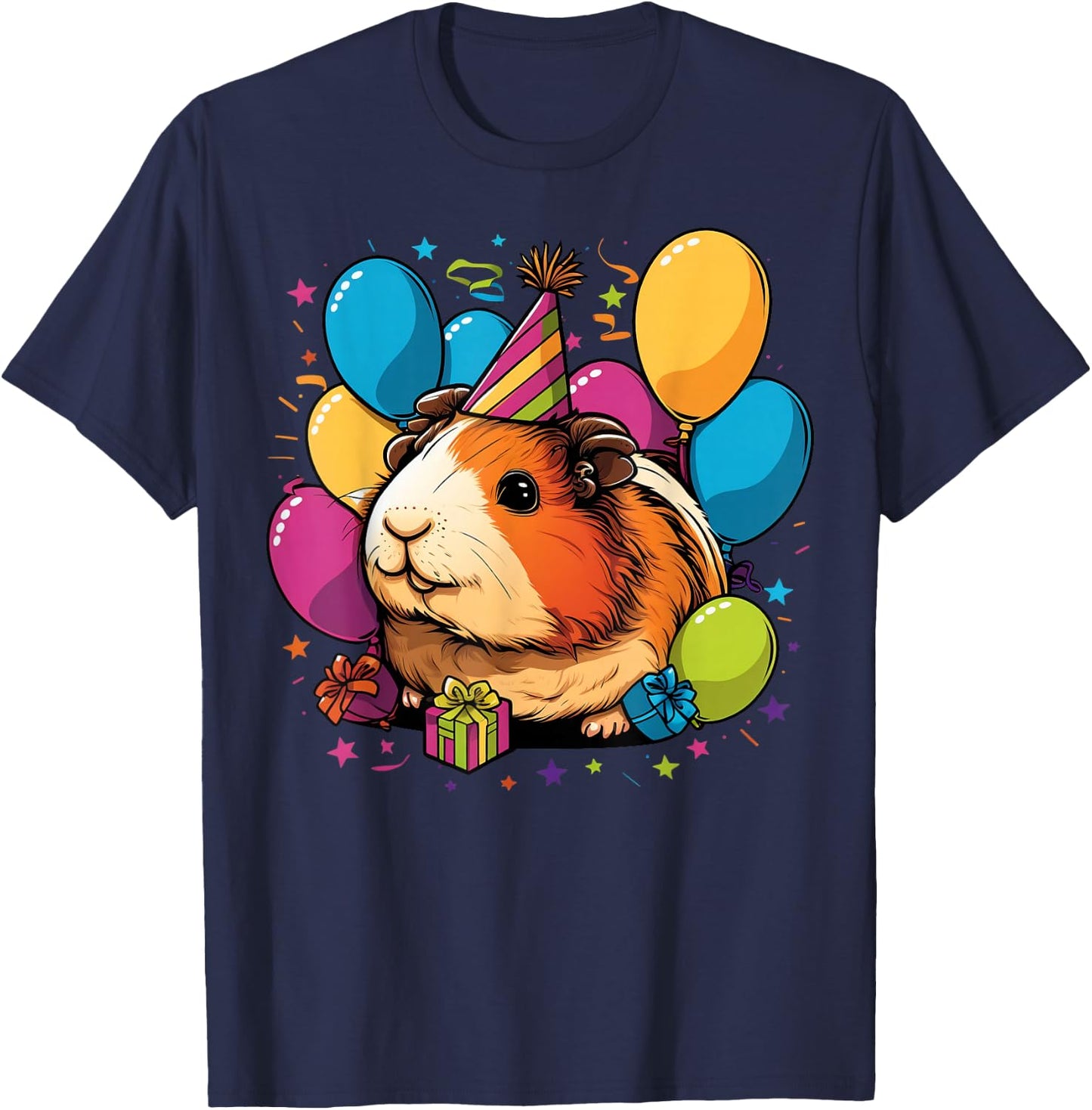 Celebration Guinea Pig Event Birthday Party Guinea Pig T-Shirt - T-Shirt | Navy