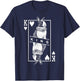 Dutch Bunny Rabbit King Of Hearts Funny Pet Pop Art T-Shirt - T-Shirt | Navy