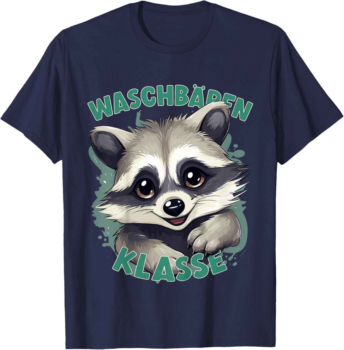 Children's Raccoon Class in Primary School , black T-Shirt - T-Shirt | Navy