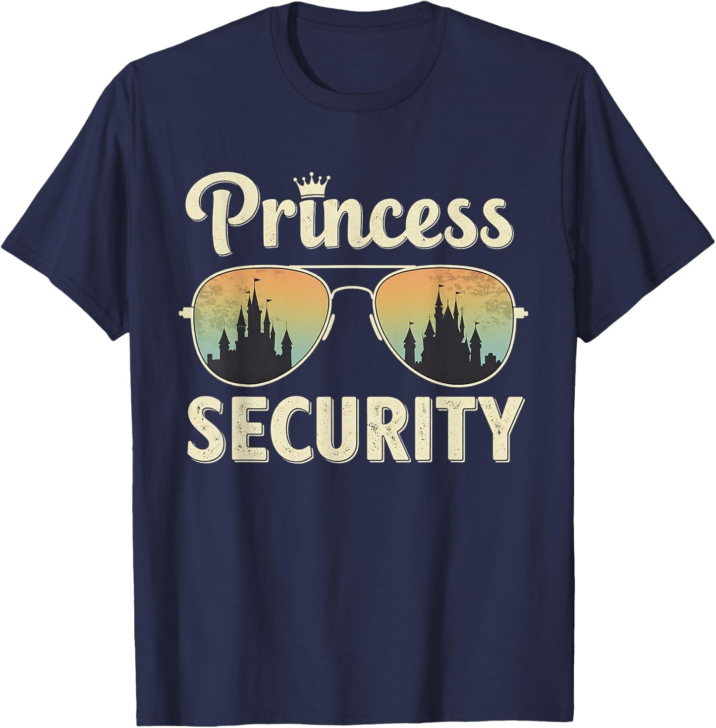 Princess Security Squad Vacation Family Matching T-Shirt - T-Shirt | Navy