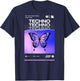 Techno Butterfly Rave Feel Freedom Trance Love Club T-Shirt - T-Shirt | Navy