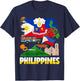 Philippines Flag Outfit Ideas For Kids Filipino Flag T-Shirt - T-Shirt | Navy
