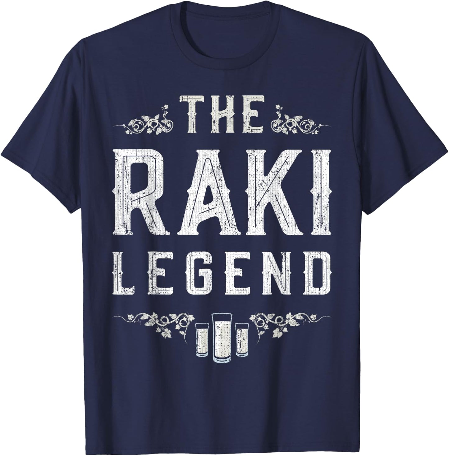 The Raki Legend Istanbul Turkish Türkei Turkey Türk Türkiye T-Shirt - T-Shirt | Navy