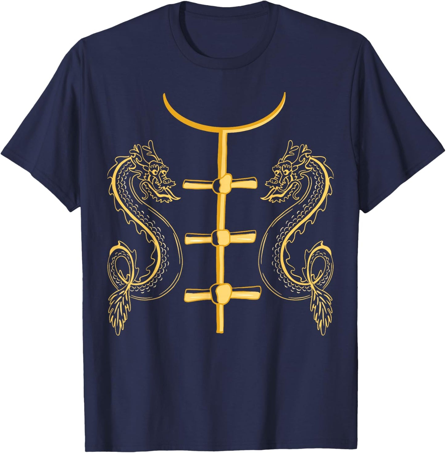 China costume Chinese dragon women men children T-Shirt - T-Shirt | Navy