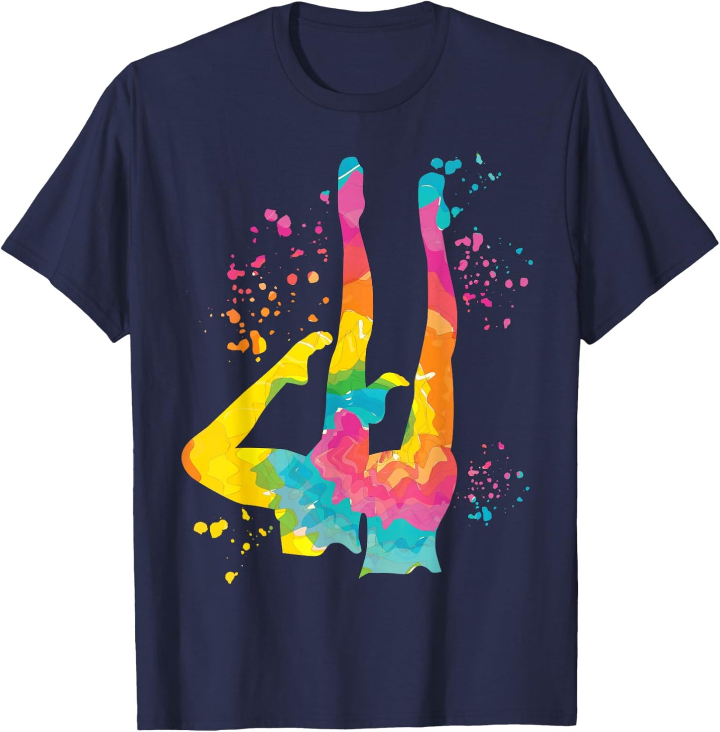 Colorsplash Team Artistic Swim , Black, S T-Shirt - T-Shirt | Navy