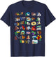 Georgisches Alphabet, georgisches Patriotisches T-Shirt - T-Shirt | Navy