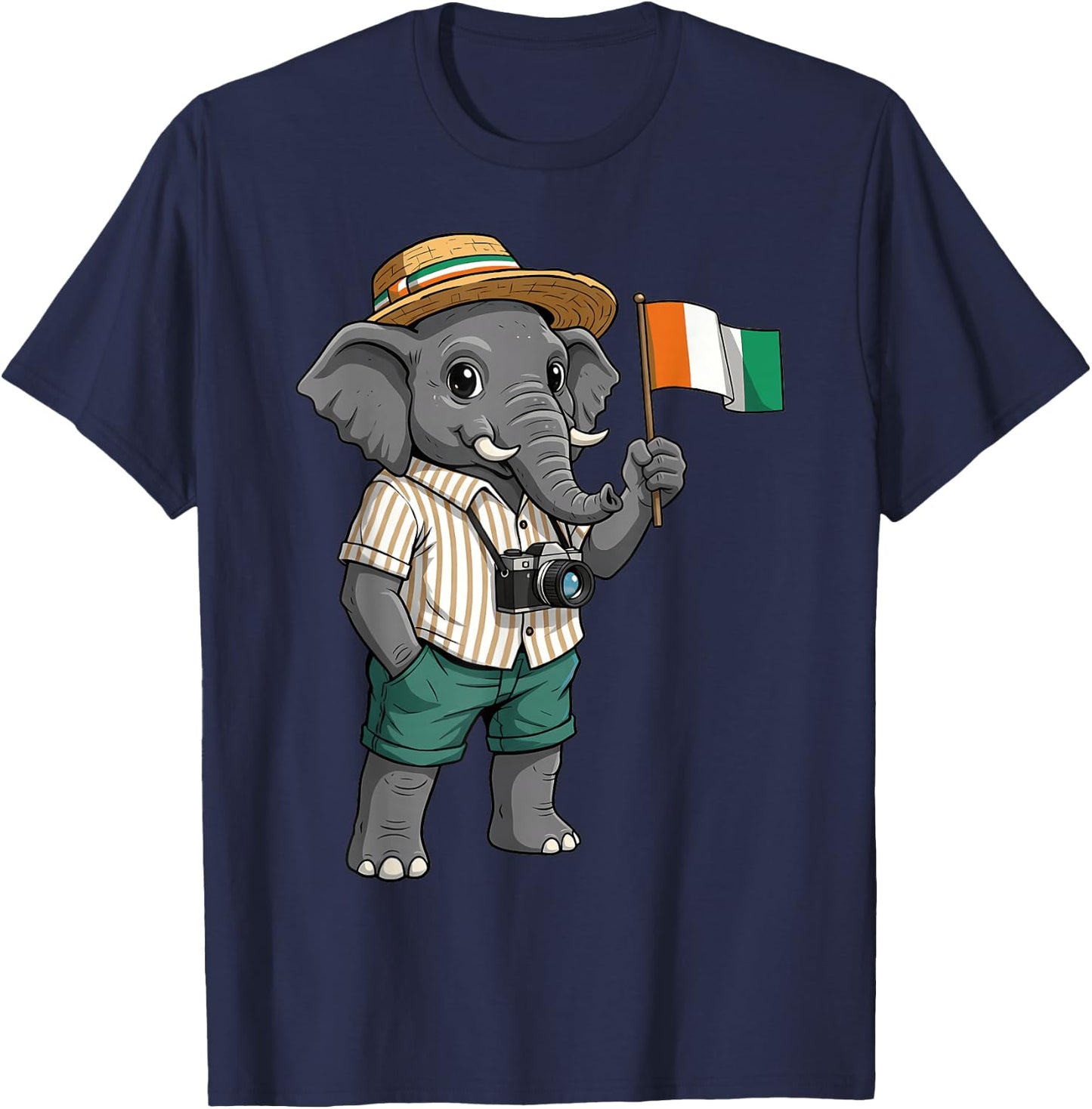 Ivory Coast Flag Cote D'Ivoire Ivorian Roots T-Shirt - T-Shirt | Navy
