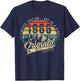 1966 Vintage Jahrgang Geburtstag Retro Herren Damen Geschenk T-Shirt - T-Shirt | Navy