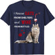 I Rescue Cats From Shelters And Wine From Bottles T-Shirt - T-Shirt | Navy