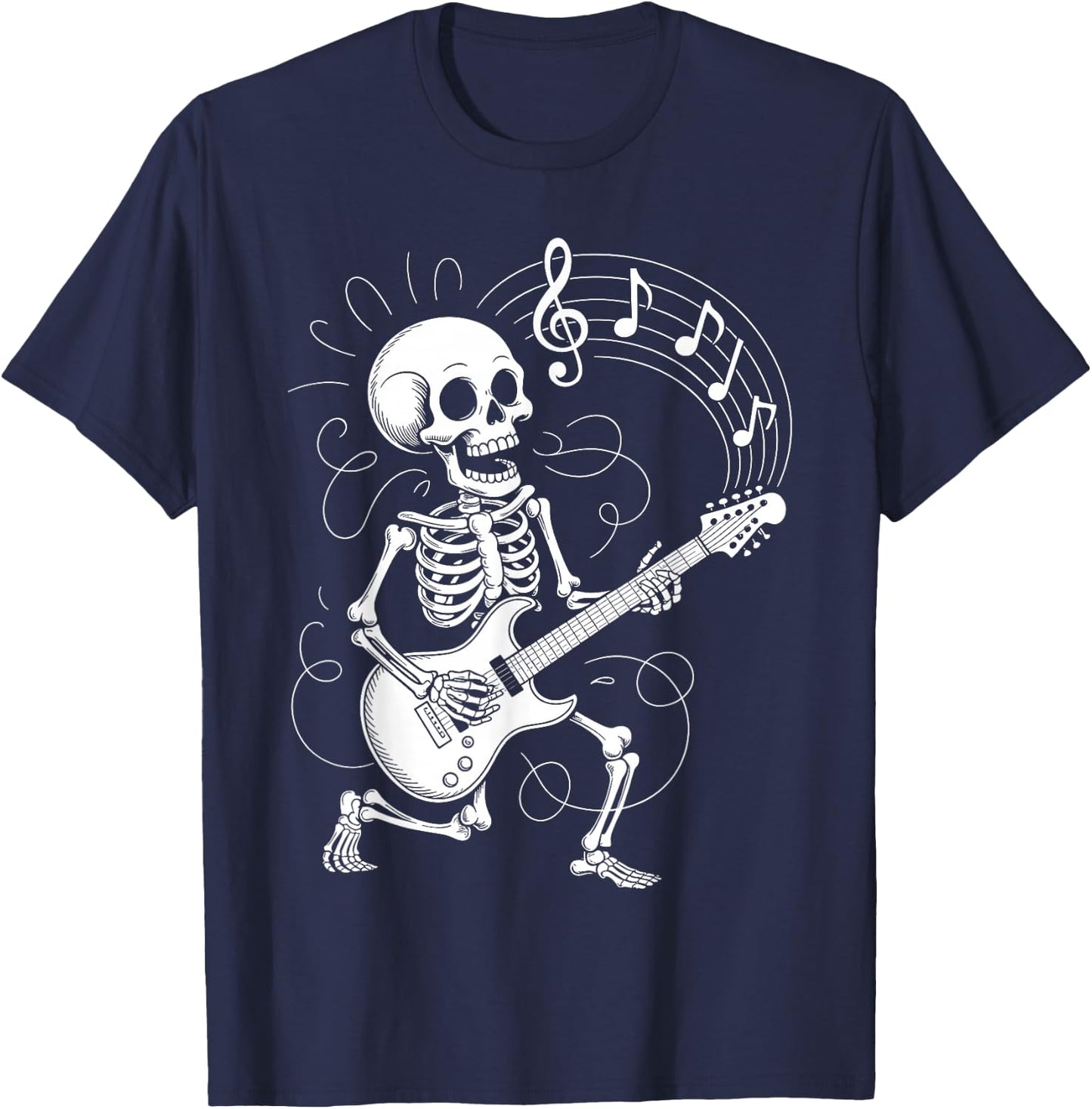 Funny Guitar Design Women Guitarist Guitar Player T-Shirt - T-Shirt | Navy