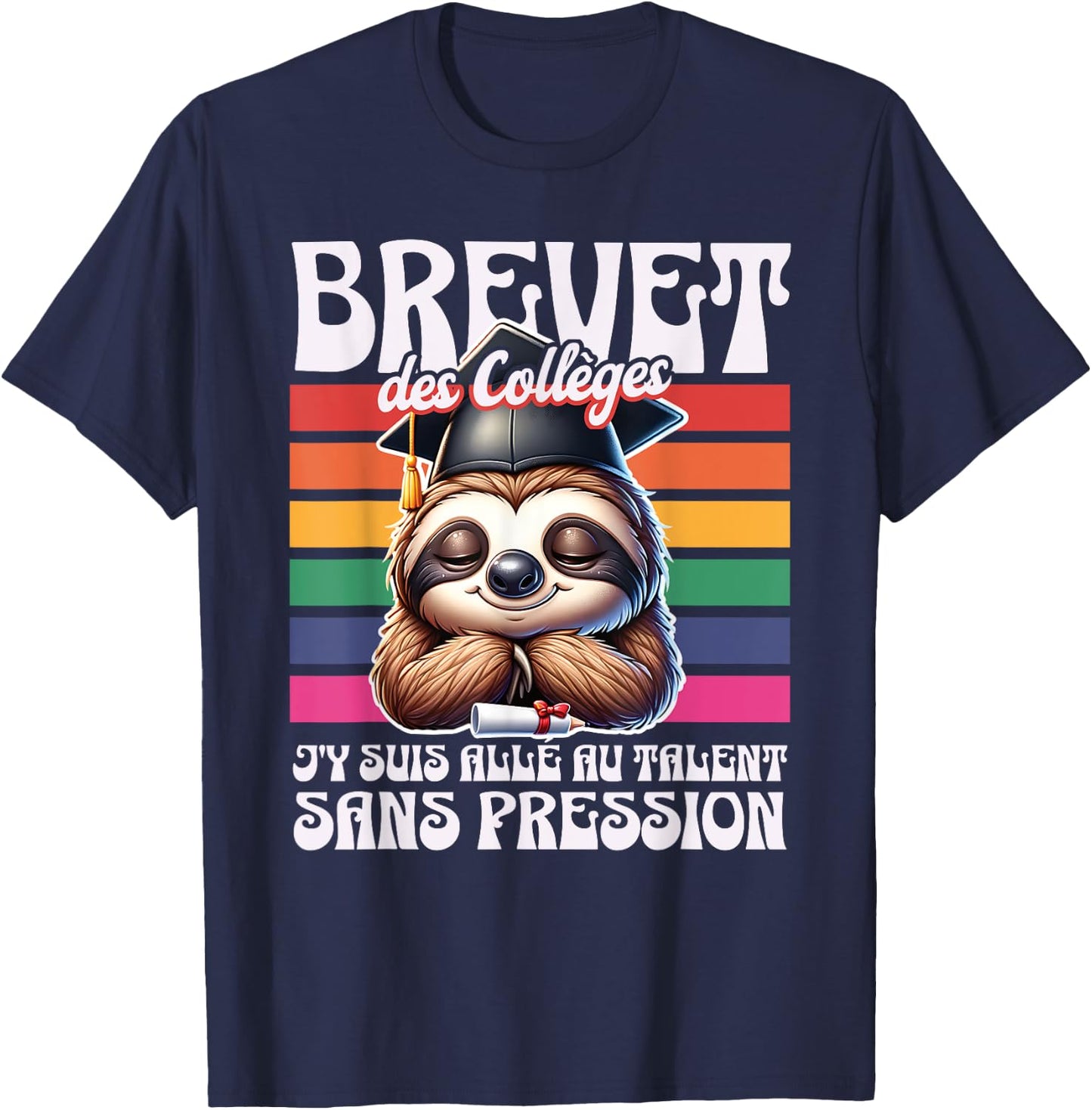 Colleges Patent I Went There To Talent Without Pressure , Black, S T-Shirt - T-Shirt | Navy