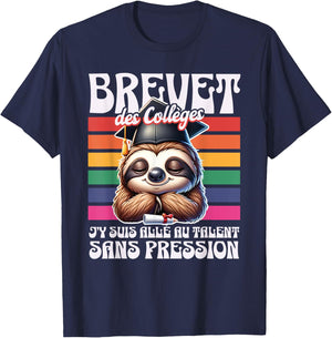 Colleges Patent I Went There To Talent Without Pressure , Black, S T-Shirt - T-Shirt | Navy