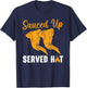 Buffalo Wings Foodie American Food Lover Chicken Wings T-Shirt - T-Shirt | Navy