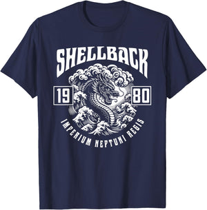 Shellback 1980 Equator Crossing Design for the year 1980 T-Shirt - T-Shirt | Navy