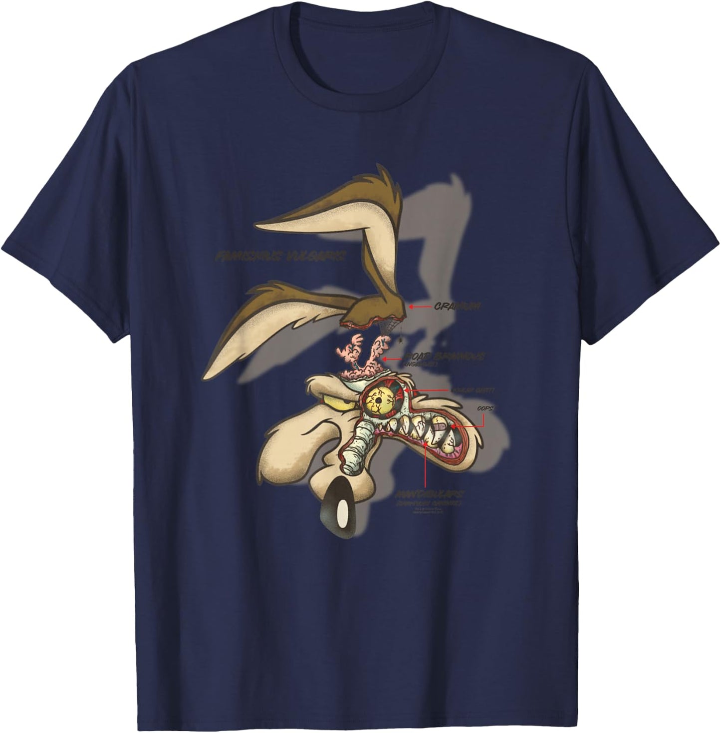 Looney Tunes Wile E. Coyote X-Ray T-Shirt - T-Shirt | Navy