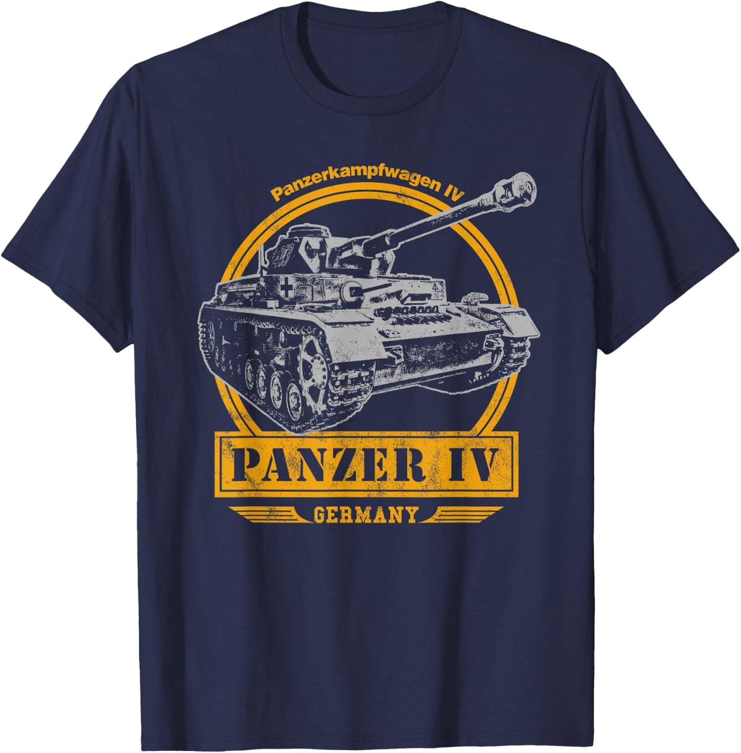 Panzer IV WW2 Tank T-Shirt - T-Shirt | Navy