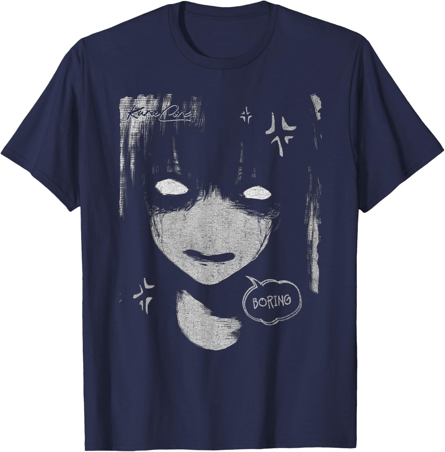Japon Streetwear Cyberpunk Y2K Techwear Rétro Manga Anime T-Shirt - T-Shirt | Navy