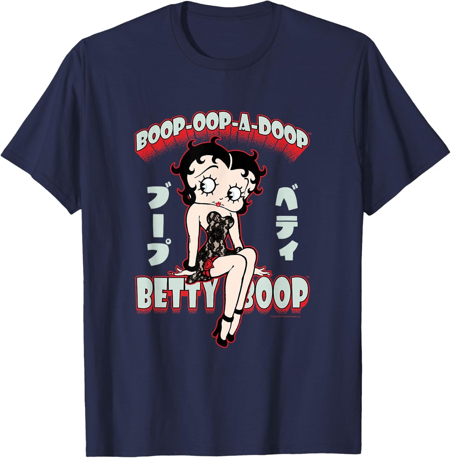 Betty Boop Boop-Oop-A-Doop T-Shirt - T-Shirt | Navy