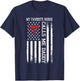 My Favorite Nurse Calls Me Daddy American Flag T-Shirt - T-Shirt | Navy