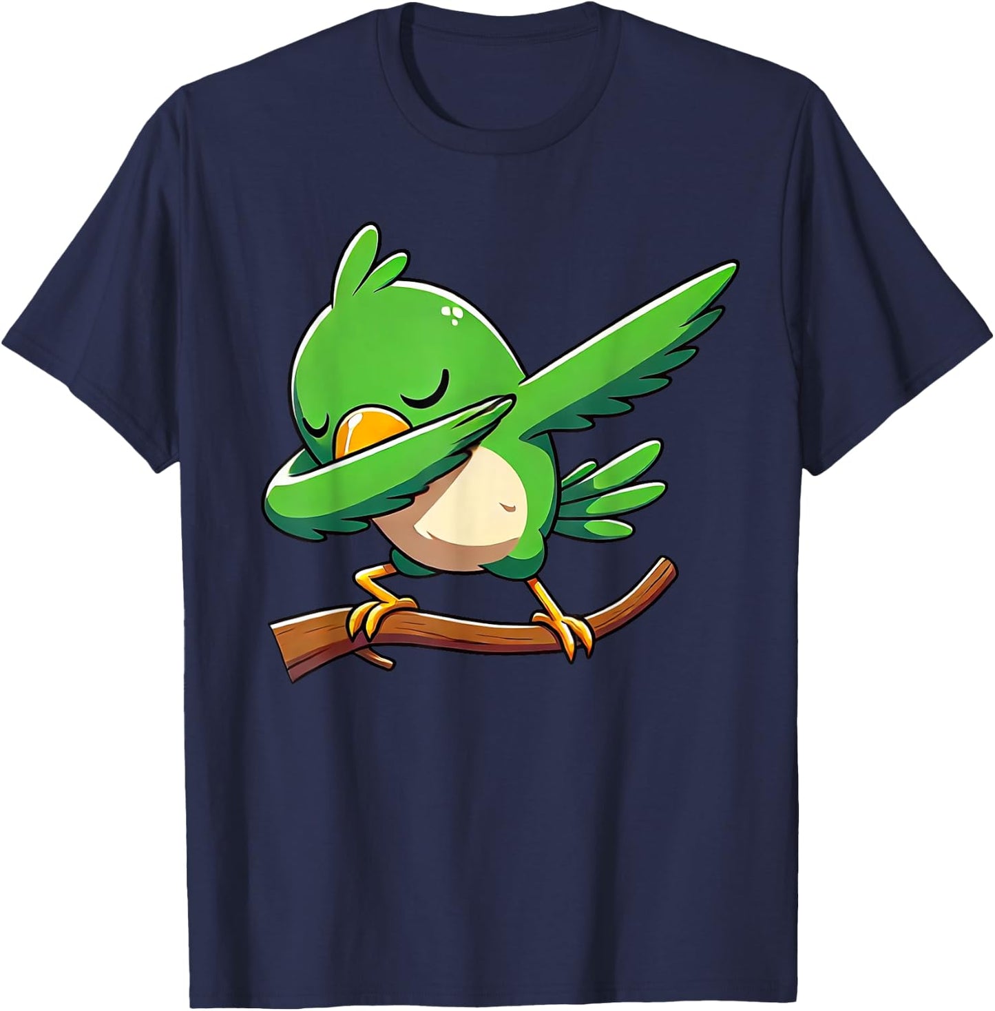 Dabbing Parrot Animal Funny Parrot Gifts Kids T-Shirt - T-Shirt | Navy