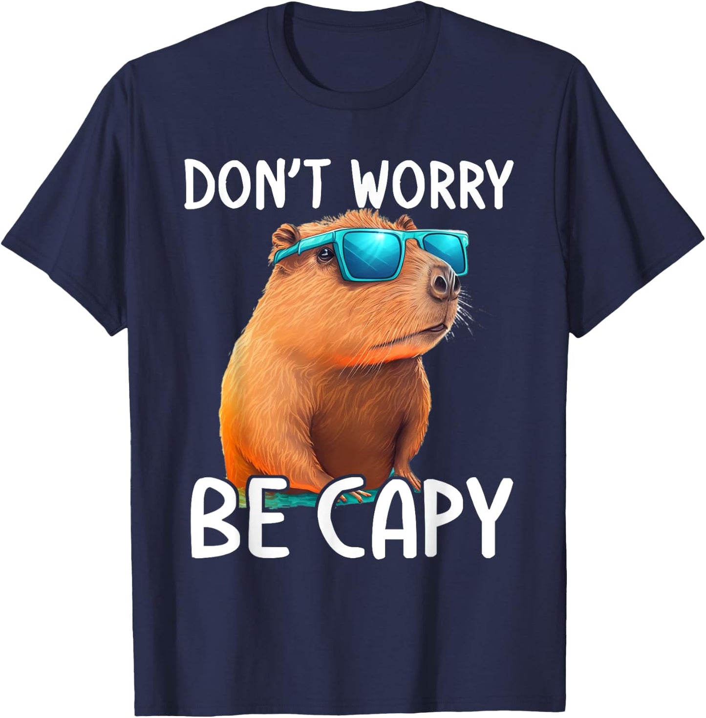 Ok I Pull Up Capybara Shirt Funny Capybara Costume , black T-Shirt - T-Shirt | Navy