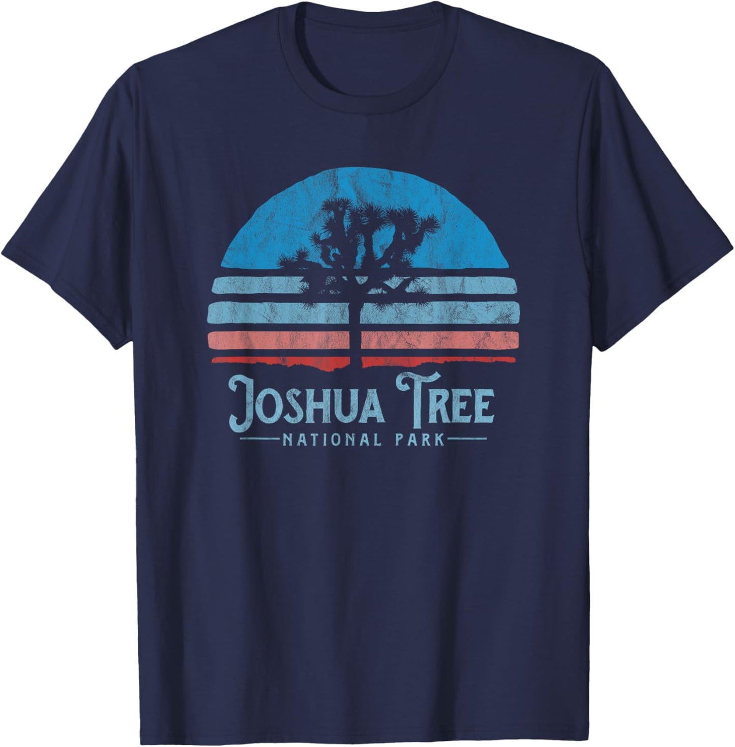 Vintage Joshua Tree National Park Retro T-Shirt - T-Shirt | Navy