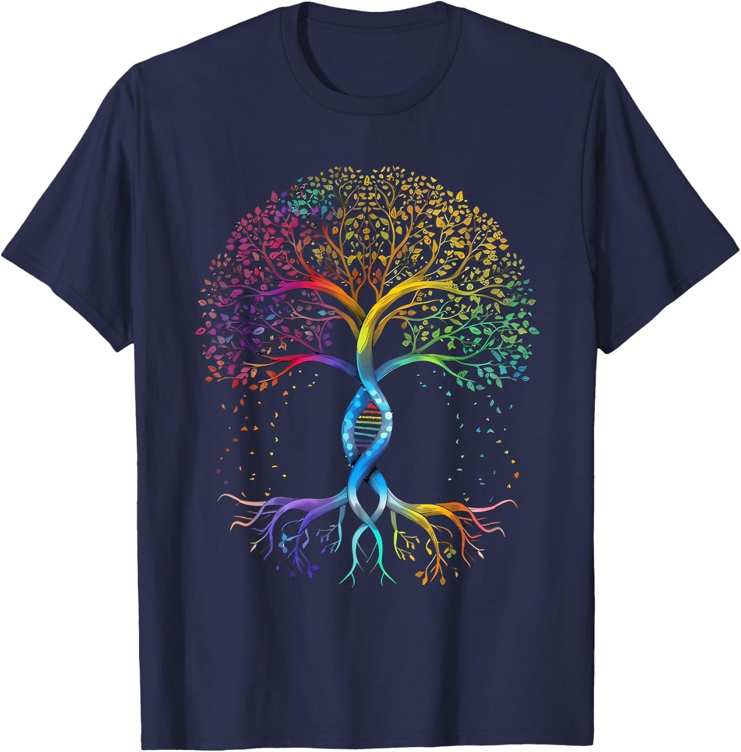 Gay Pride Month Tree LGBTQ Ally Rainbow Lesbian Men Women T-Shirt - T-Shirt | Navy