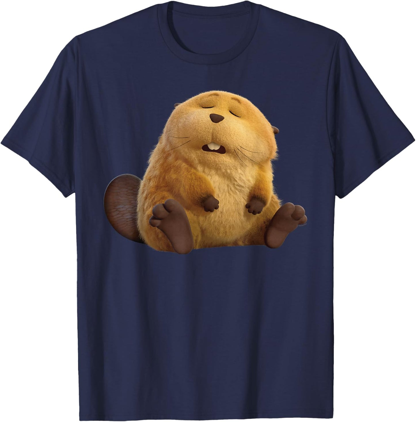 Disney & Pixar's Hoppers Loaf Beaver Big Pose T-Shirt - T-Shirt | Navy