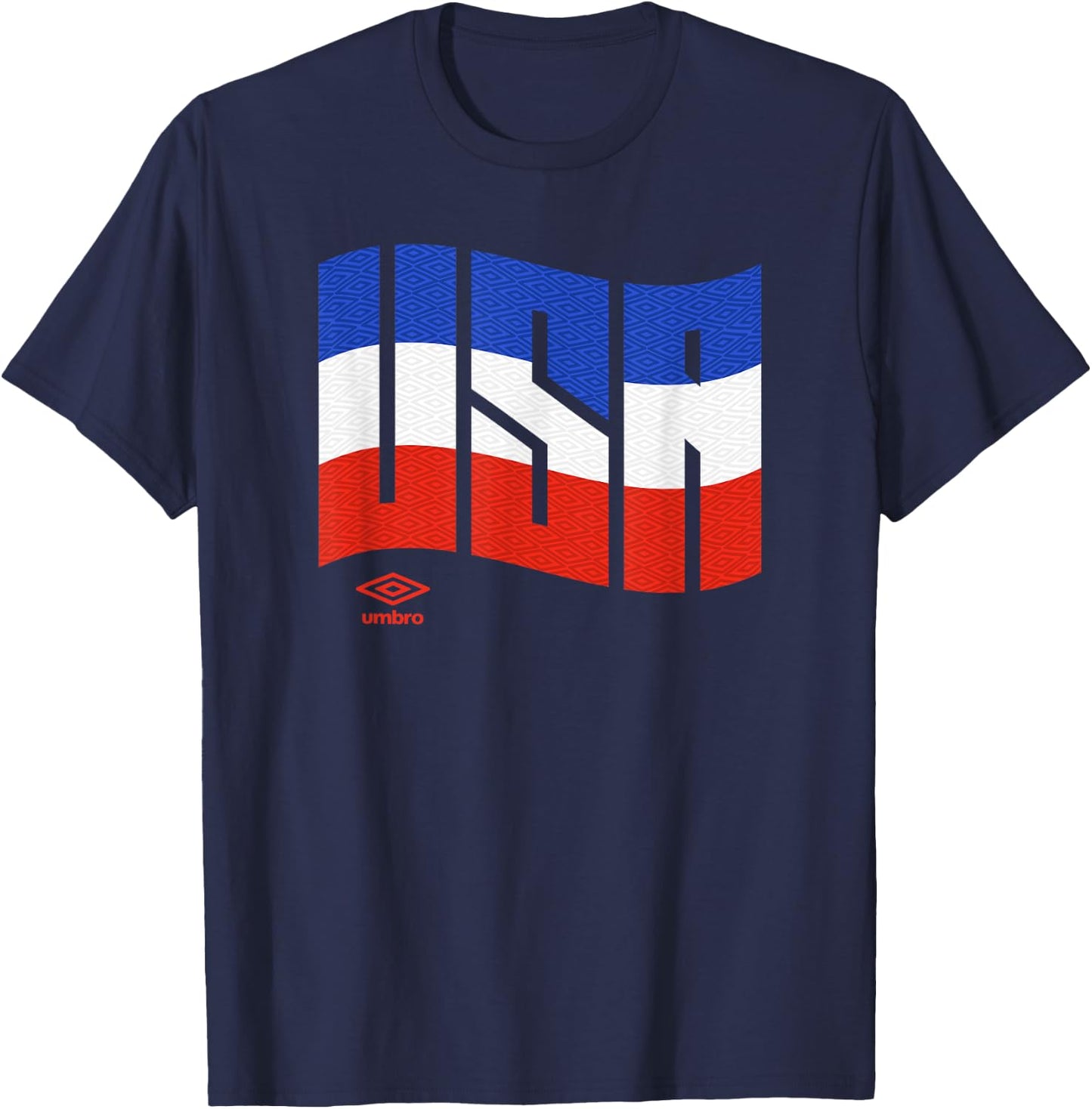 Umbro International Soccer Wavy USA Logo T-Shirt - T-Shirt | Navy
