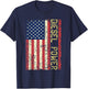 Vintage USA Flag Diesel Power Patriotic Truck Turbo Mechanic T-Shirt - T-Shirt | Navy