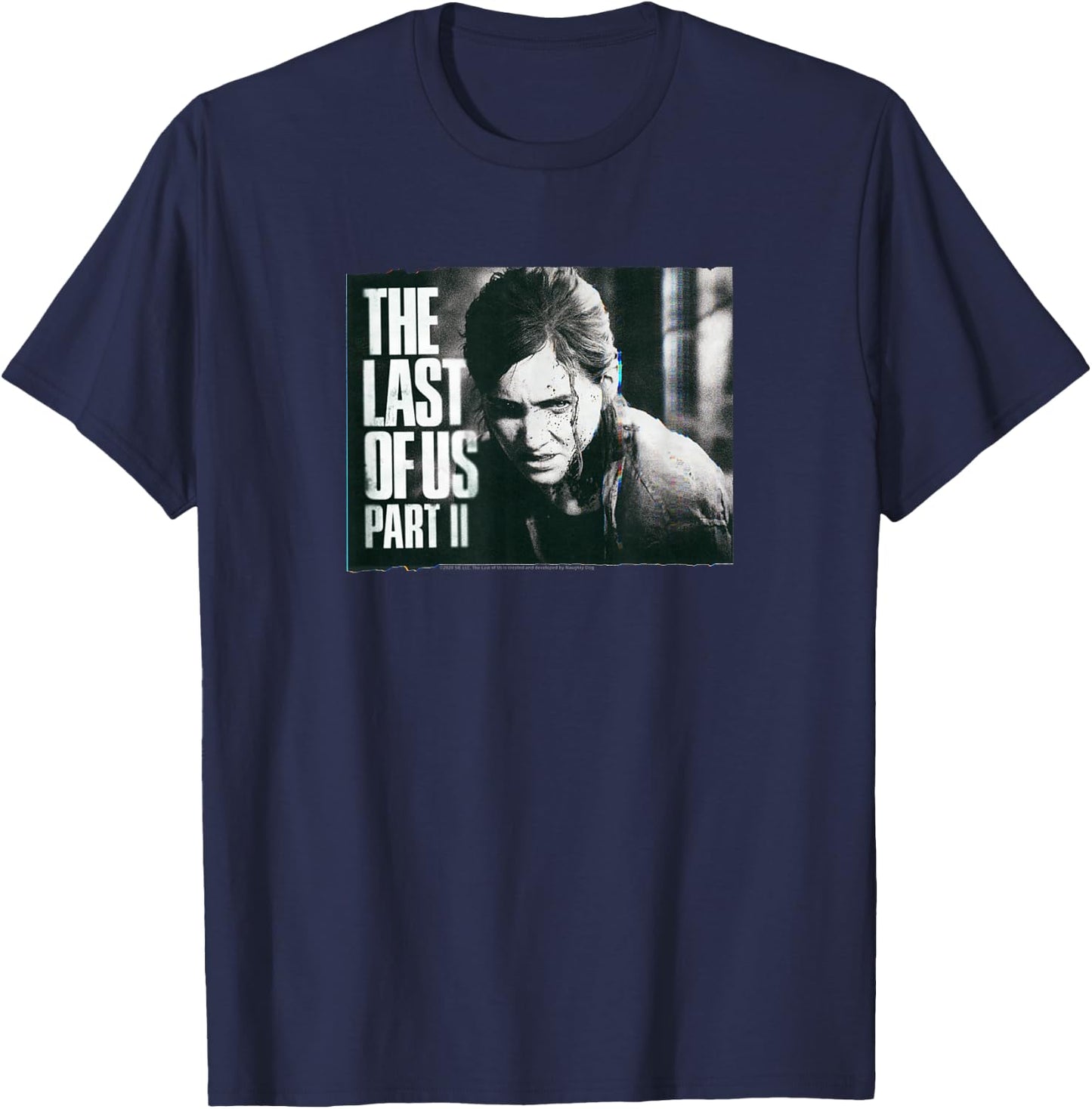 The Last of Us Ellie Close Up T-Shirt - T-Shirt | Navy
