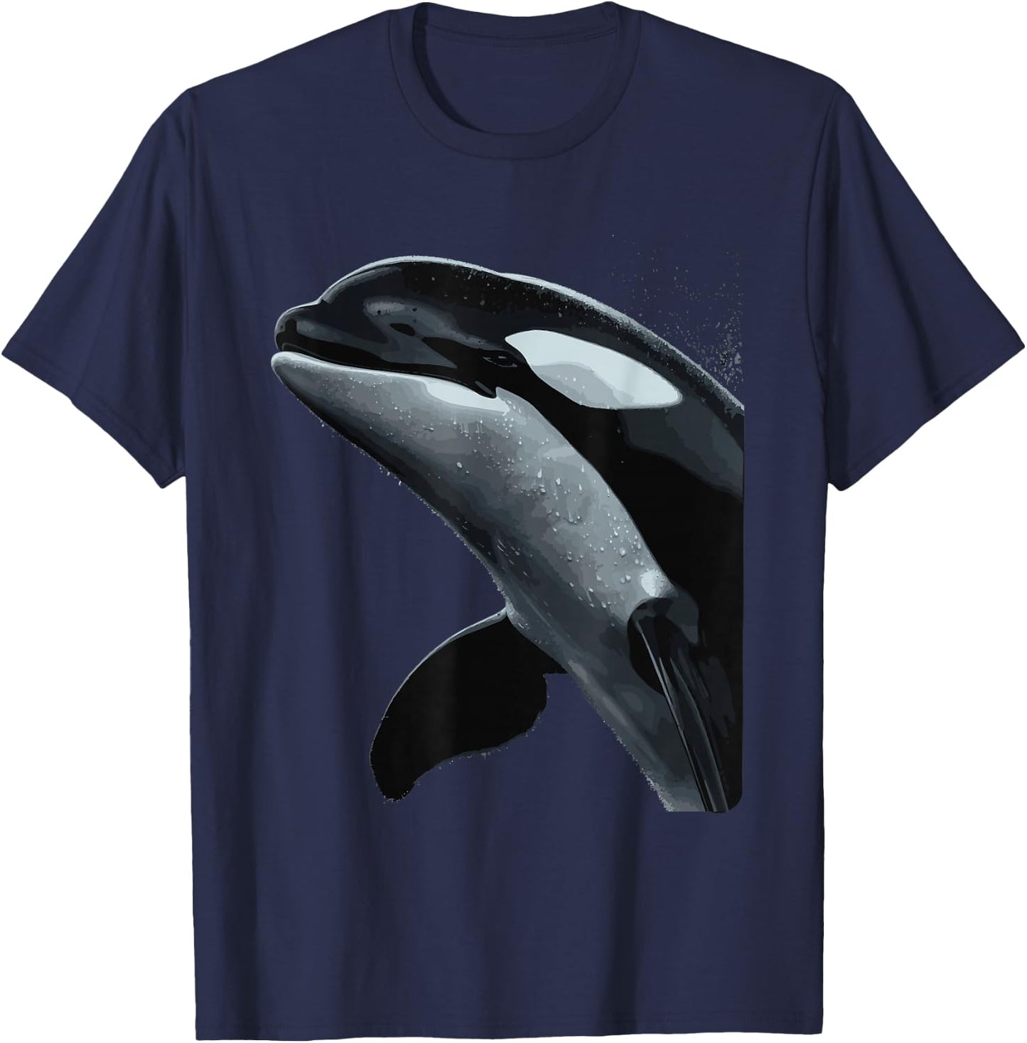 Orca Whale T-Shirt - T-Shirt | Navy
