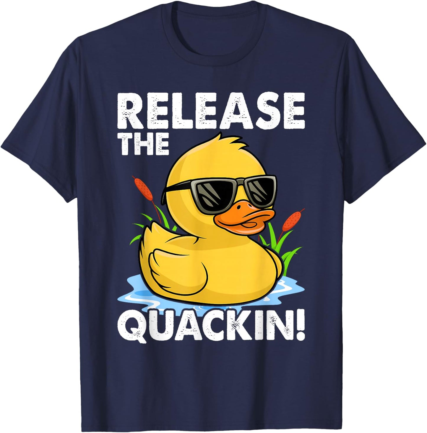 Release The Quackin - Duck Lover T-Shirt - T-Shirt | Navy