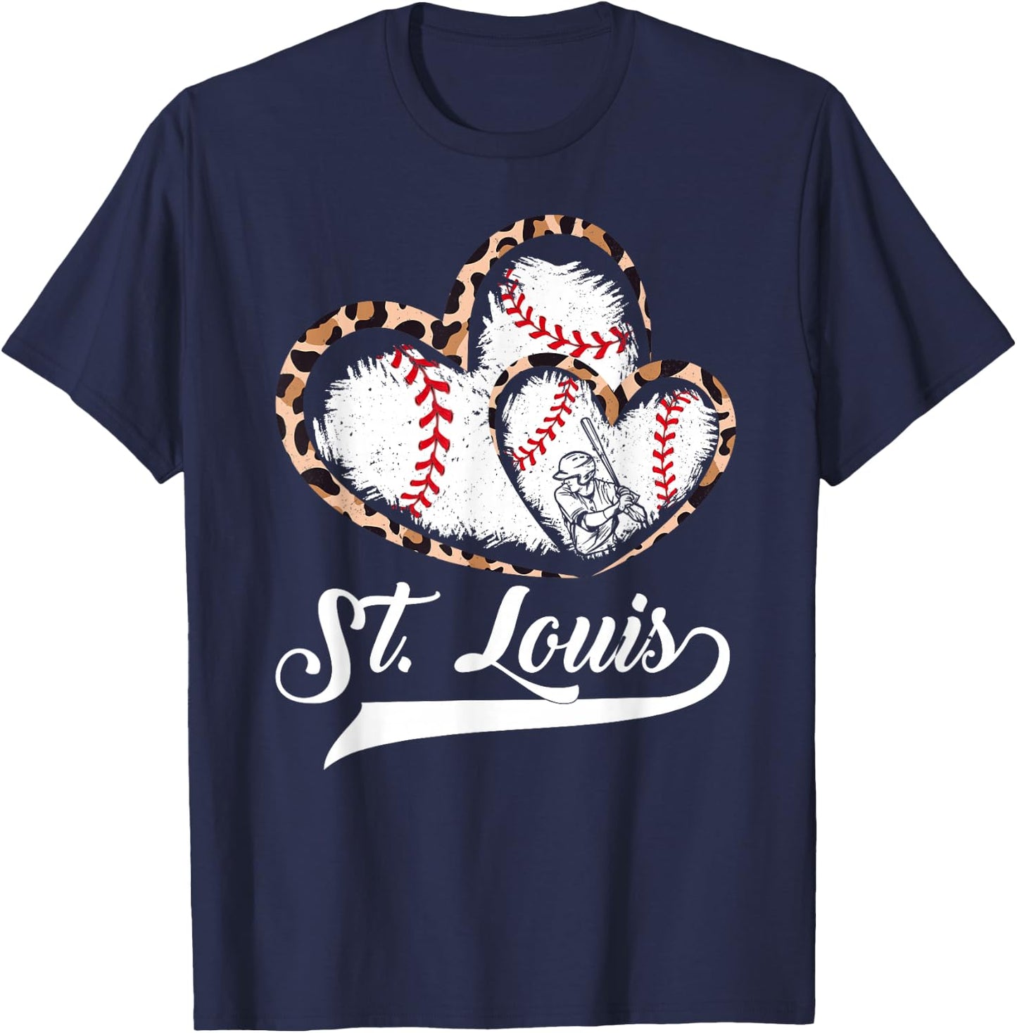 Vintage St.Louis Heart T-Shirt - T-Shirt | Navy