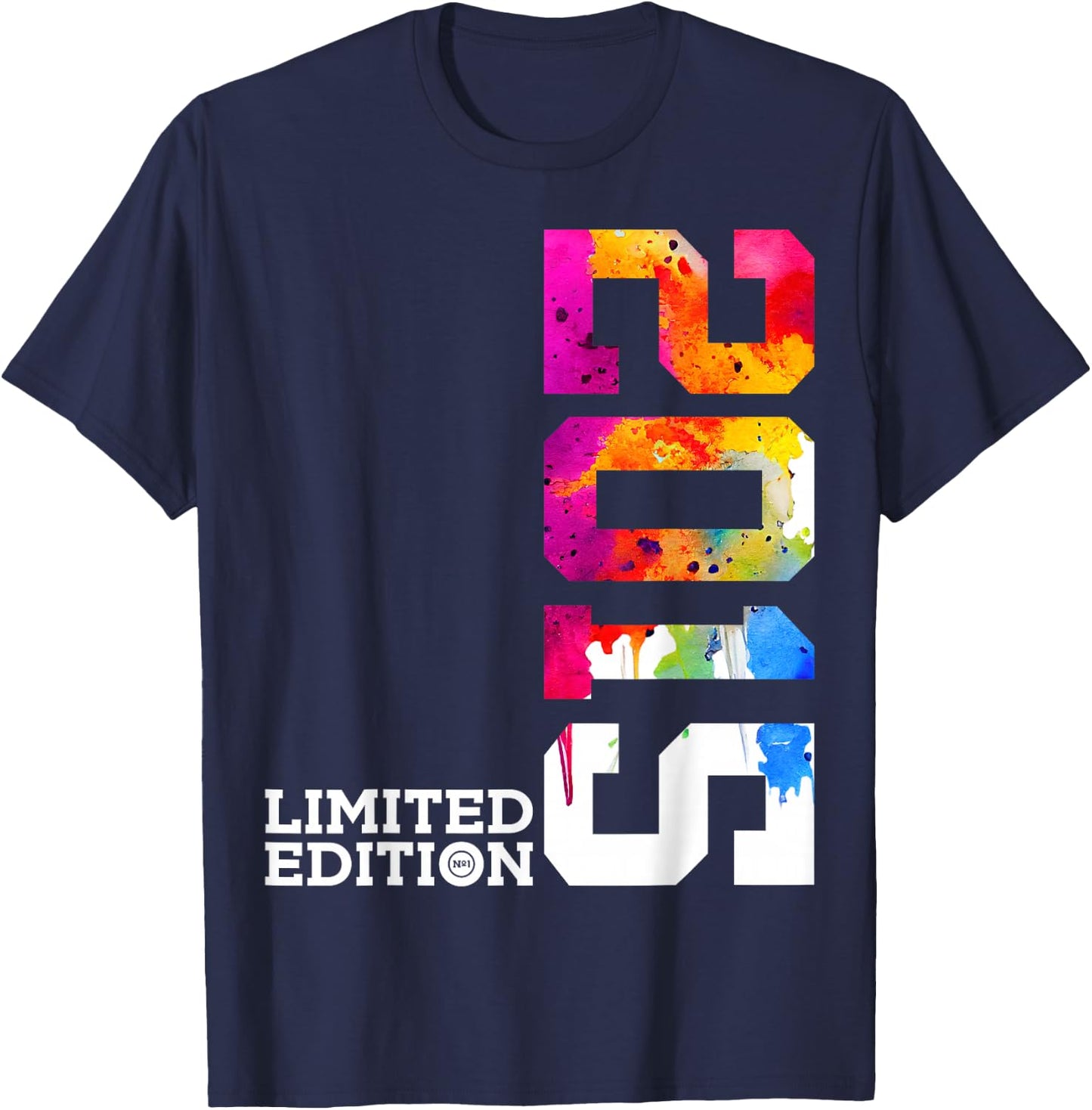 9 YEARS 9TH BIRTHDAY LIMITED EDITION 2015 , black T-Shirt - T-Shirt | Navy