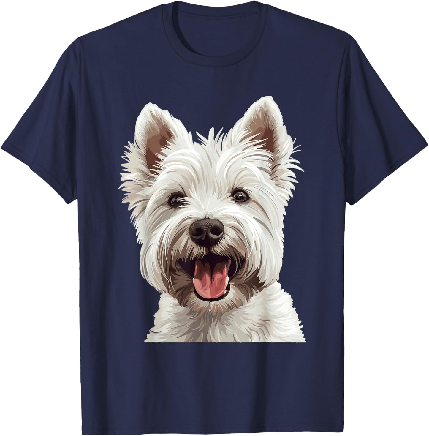 West Highland White Terrier Dog Breed Westie T-Shirt - T-Shirt | Navy
